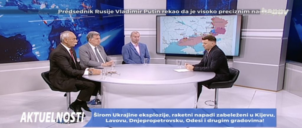EMISIJA „AKTUELNOSTI“ NA TELEVIZIJI „HAPPY“: „Sada možemo očekivati prispeće ruskih snaga, stabilizaciju fronta, a posle toga Rusija ima ogromnu prednost da dobije rat!“
