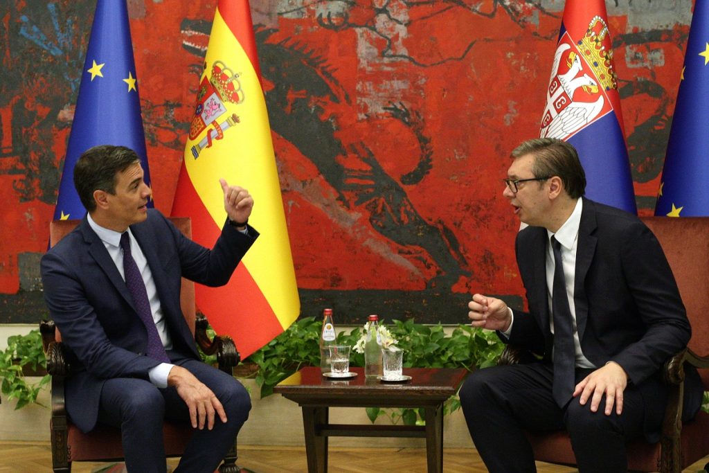 Počeo sastanak „u četiri oka“ između predsednika Vučića i premijera Kraljevine Španije Pedra Sančeza!