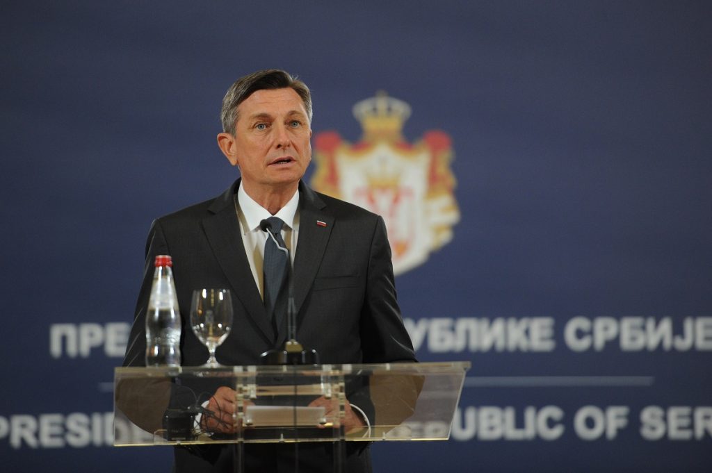 ﻿Slovenački predsednik Borut Pahor izjavio je tokom posete Prištini da sporazum o Zajednici srpskih opština mora da se primeni!