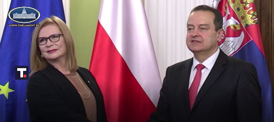 Susret Dačića sa potpredsednicom Poljskog Sejma Malgožatom Gosjevskom