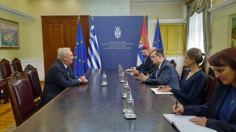 OPROŠTAJNA POSETA: Ministar Dačić se sastao sa ambasadorom Grčke