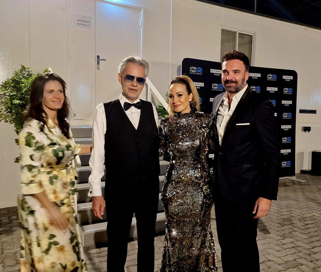 Jelena Tomašević pevala sa Andreom Bočelijem u Abu Dabiju (VIDEO)