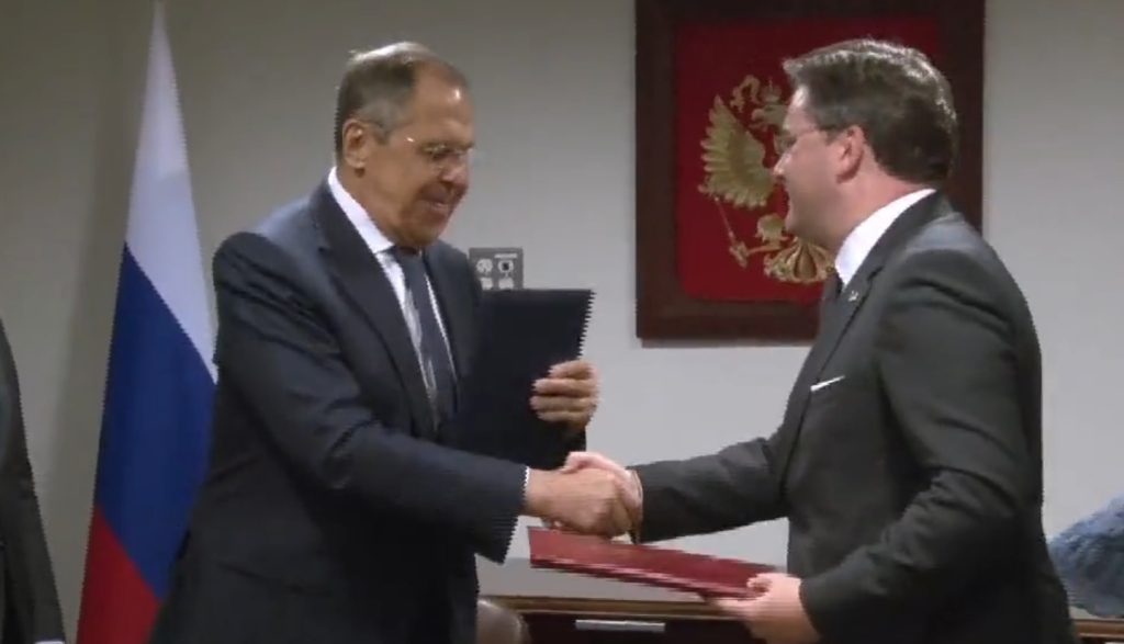Nikola Selaković i Sergej Lavrov potpisali su u Njujorku Plan konsultacija ministarstava spoljnih poslova Srbije i Rusije za 2023-2024! (VIDEO)