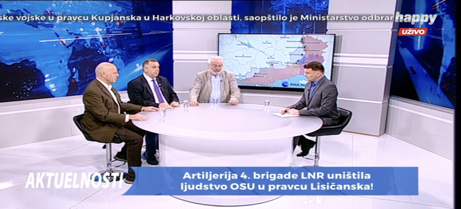 EMISIJA "AKTUELNOSTI" NA TELEVIZIJI "HAPPY": "Amerikanci su pokušali da se nešto dogovore sa Rusima