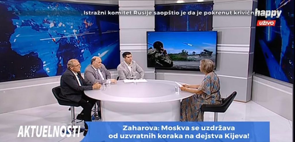 EMISIJA „AKTUELNOSTI“ NA TELEVIZIJI „HAPPY“: „Prva faza rata je gotova jer je Lisičansk pao, druga će biti bitka za HARKOV i ODESU!“