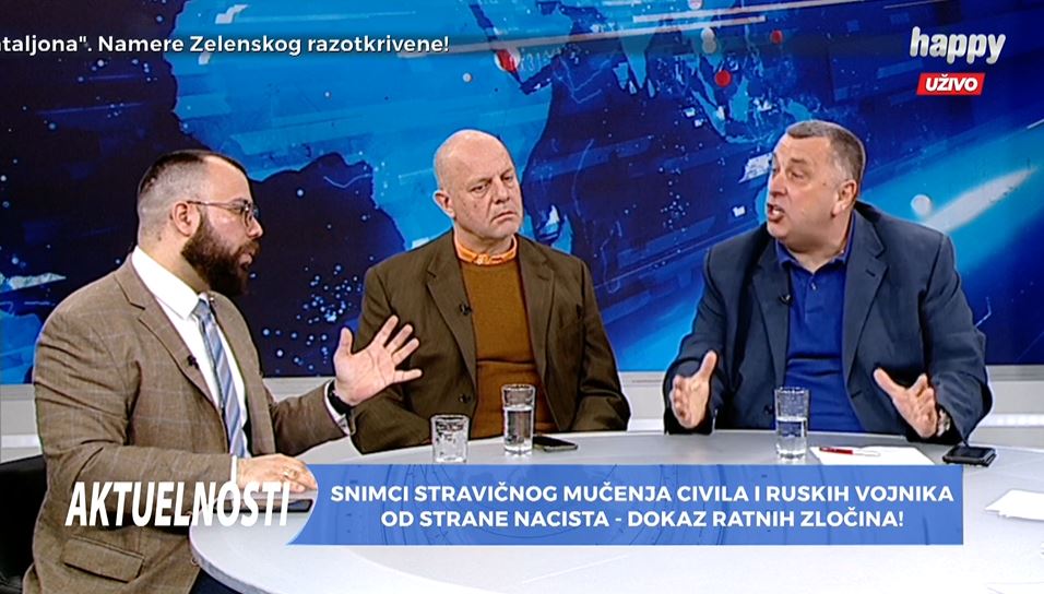 Sukobile se DVE OPREČNE STRANE u studiju Happy televizije: Kriva je PROPAGANDA ili NATO agresija? "ZAPAD RATUJE PROTIV RUSIJE DO POSLEDNJEG UKRAJINCA"