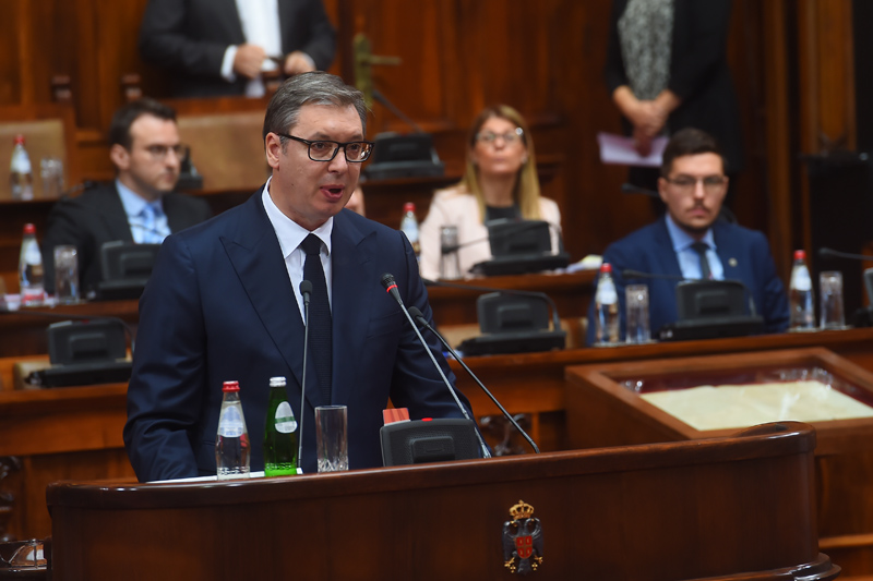 Predsednik Aleksandar Vučić razočaran:“Jasno je da ne možemo da postignemo ni elementarnu sagalsnost da je KiM Srbija, ni oko izveštaja koji je faktografski“