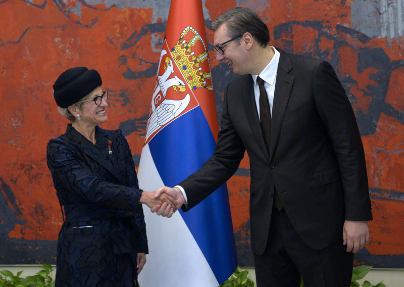 VUČIĆ PRIMIO AKREDITIVE AMBASADORKE BUGENHOUT: "Očekujemo podršku Belgije za put Srbije u EU" (FOTO)