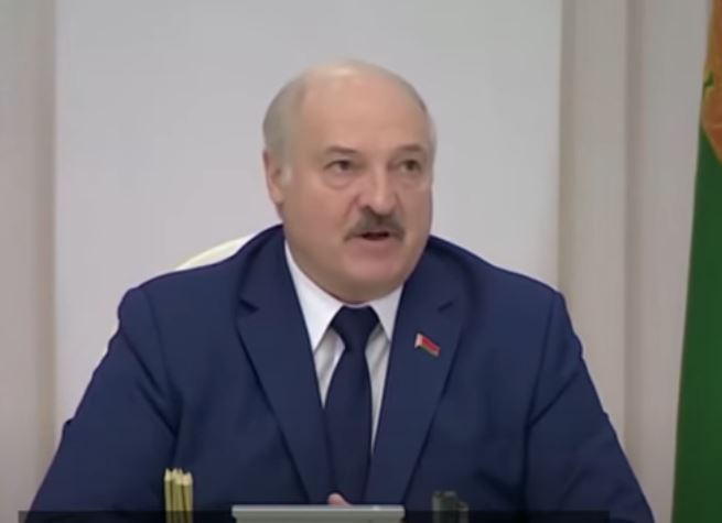 Lukašenko na hokeju