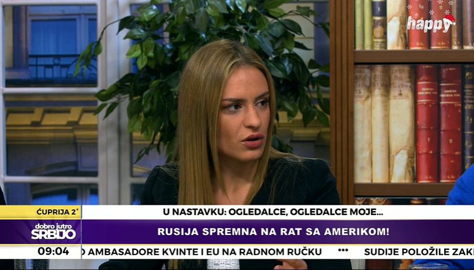 MILICA ĐURĐEVIĆ ZA HAPPY TV: Rusija je opsesija NATO alijansi! Svaka kompanija koja dođe u Srbiju mora da poštuje standarde naše zemlje