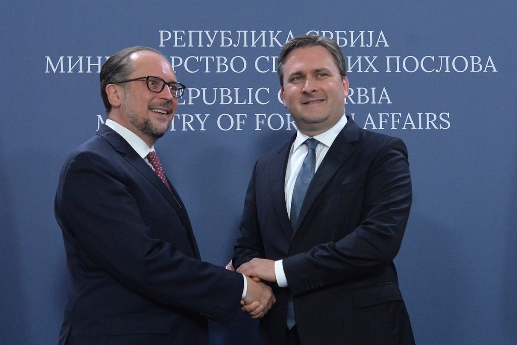 SELAKOVIĆ SA ŠALENBERGOM Završen sastanak srpskog šefa diplomatije i austrijskog ministra za evropske i međunarodne poslove (VIDEO)