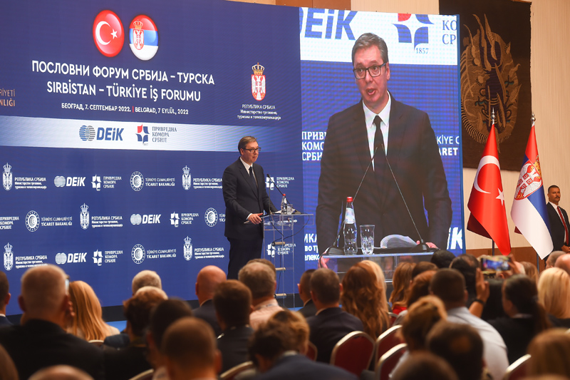 TURSKI PRIVREDNICI DOBRODOŠLI U SRBIJU! Vučić: "Veliki potencijal za saradnju u sektoru odbrane i namenske industrije"