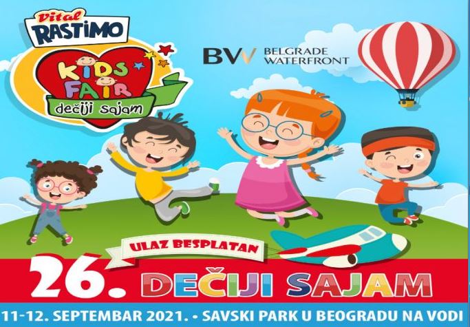 POZIV ZA SVE MALIŠANE -26. VITAL RASTIMO dečiji festival: 11. i 12. septembra u Savskom parku