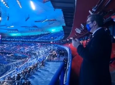 Predsednik Vučić objavio snimak sa otvaranja OI u Pekingu: „ŽIVELA SRBIJA“