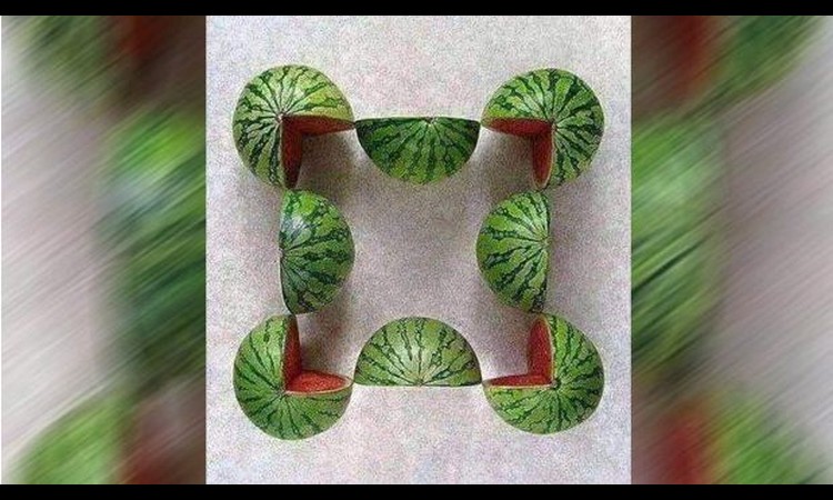 MALO NJIH JE POŠLO ZA RUKOMA: Koliko lubenica vidite na slice? (foto)