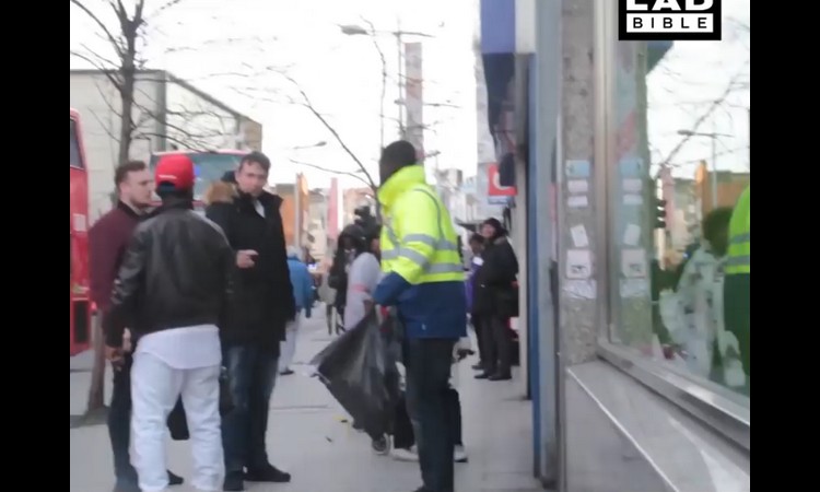 a onda mu je đubretar objasnio šta je to ulična pravda! (VIDEO)