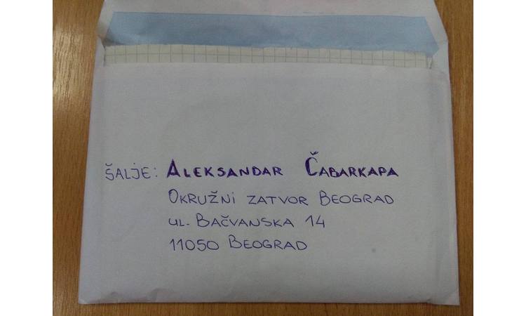 Aleksandar Čabarkapa poslao pismo! (FOTO)
