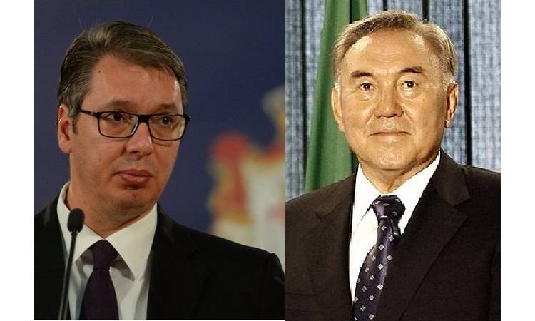 SRDAČAN SUSRET DVOJICE DRŽAVNIKA U KAZAHSTANU: Nazarbajev odlikovao Vučića Ordenom prijateljstva 1. reda!