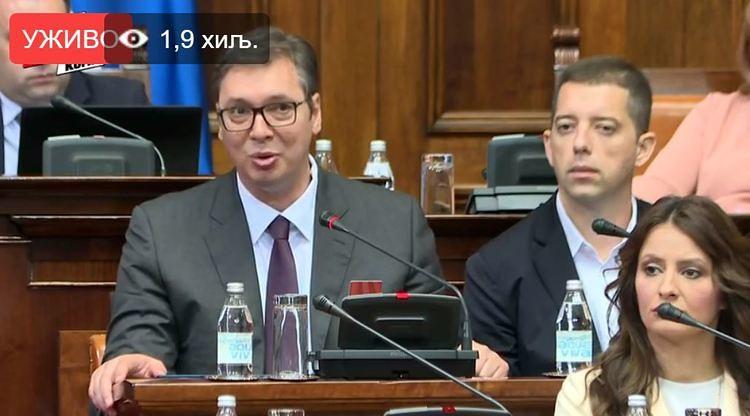 VUČIĆ UŽIVO IZ SKUPŠTINE SRBIJE: U toku je premlaćivanje našeg naroda u Zubinom Potoku! Narod je uznemireniji nego ikada!