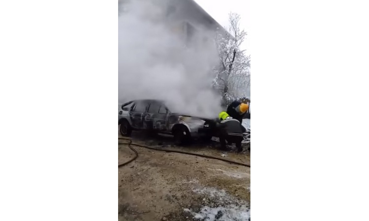 INCIDENT U ŠIPOVU: Zmaju izgoreo automobil! (VIDEO)