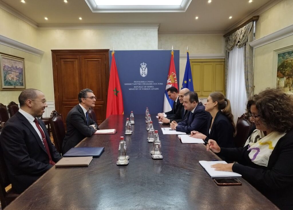 MINISTAR DAČIĆ SA AMBASADOROM MAROKA: Šef srpske diplomatije ukazao na potencijale za dalje jačanje privredne saradnje (FOTO)