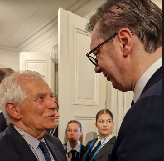 „KOLIKO SUTRA OČEKUJE NAS NASTAVAK BORBE ZA OČUVANJE MIRA“  Predsednik Vučić se u Minhenu sastao sa Boreljom (FOTO)