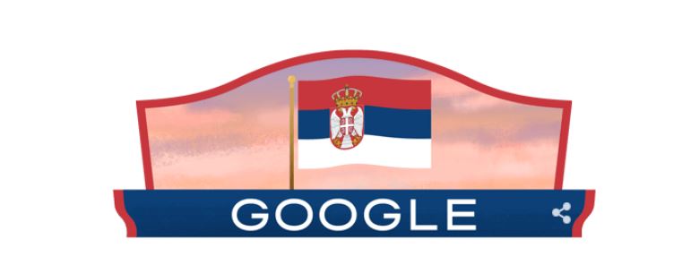 NA NASLOVNOJ STRANI ZASTAVA SRBIJE: Google čestitao Dan državnosti Srbije