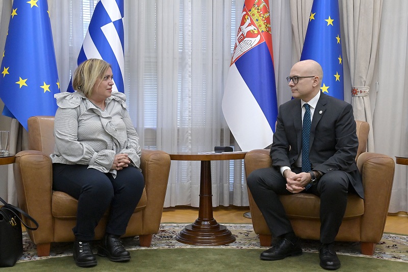 MINISTAR VUČEVIĆ SA AMBASADORKOM GRČKE: „Nepriznavanje takozvanog Kosova od strane Grčke prijateljski stav prema Srbiji“