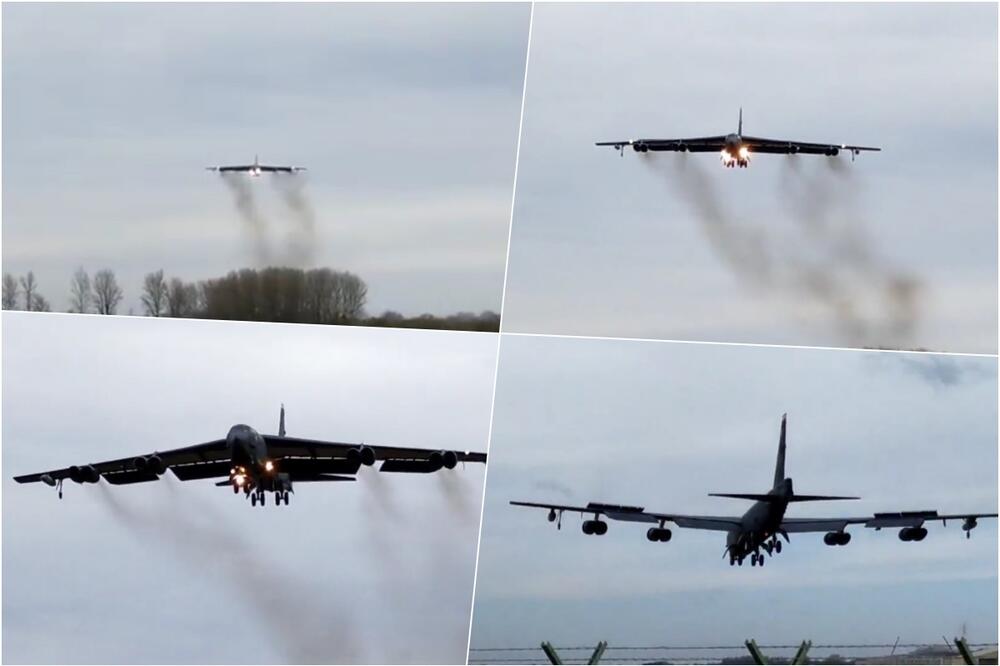 STRATEŠKI BOMBARDERI B-52H PONOVO LETE U KOMŠILUKU SRBIJE: Patrolirali nebom Bugarske i Rumunije!