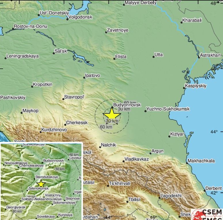 TRESLA SE RUSIJA: Zemljotres pogodio Stavropoljsku pokrajinu (FOTO)