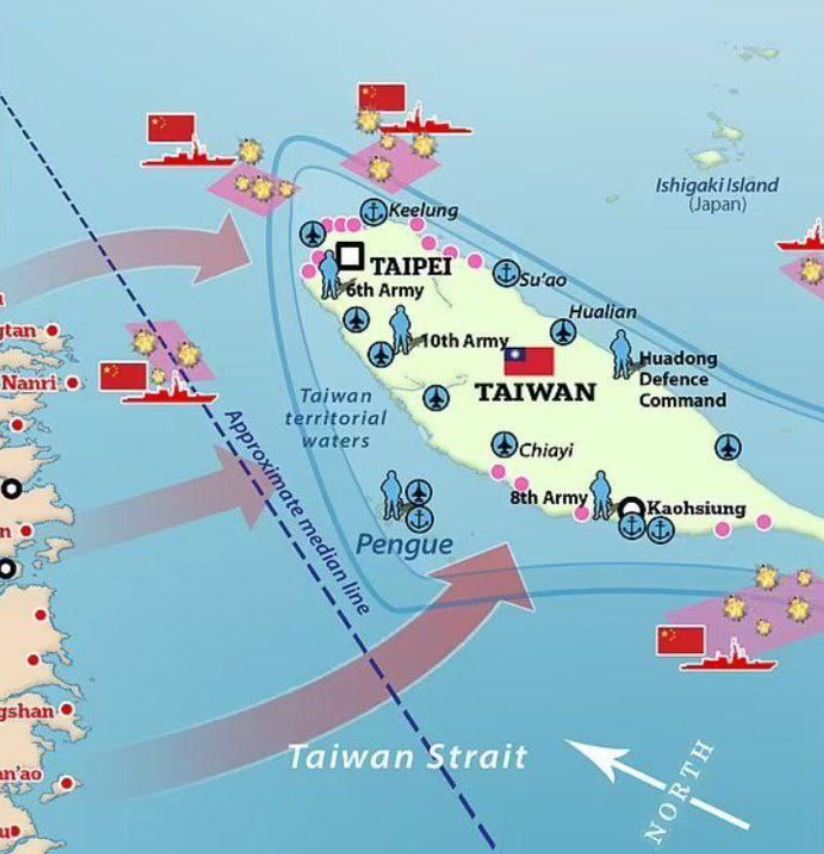 KINA OBJAVILA KRAJ VOJNIH MANEVARA, ALI TO NIJE KONAČAN EPILOG: 9 kineskih ratnih brodova i 26 letelica i dalje kruže oko ostrva!