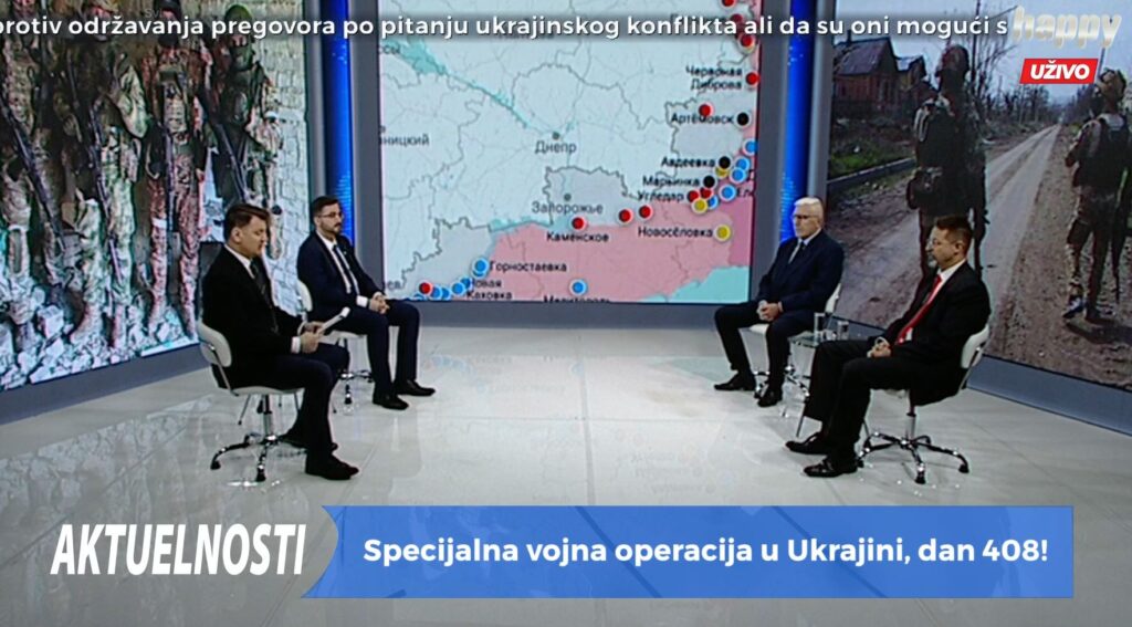 EMISIJA „AKTUELNOSTI“ NA HAPPY TV: „Ukrajinska kontraofanziva je nemoguća, Rusi su spremni da zadaju odlučujući udarac!