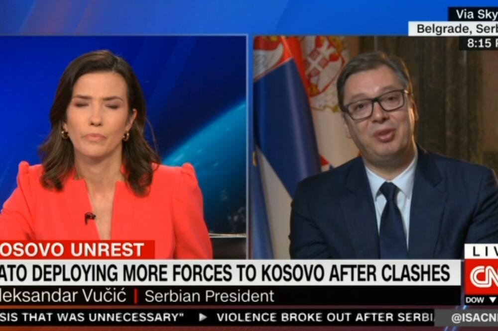 (UŽIVO) PREDSEDNIK SRBIJE NA CNN TELEVIZIJI: Od početka godine upucano 6 srpskih civila, od čega dvoje dece! Srbija želi mir, ne treba nam eskalacija