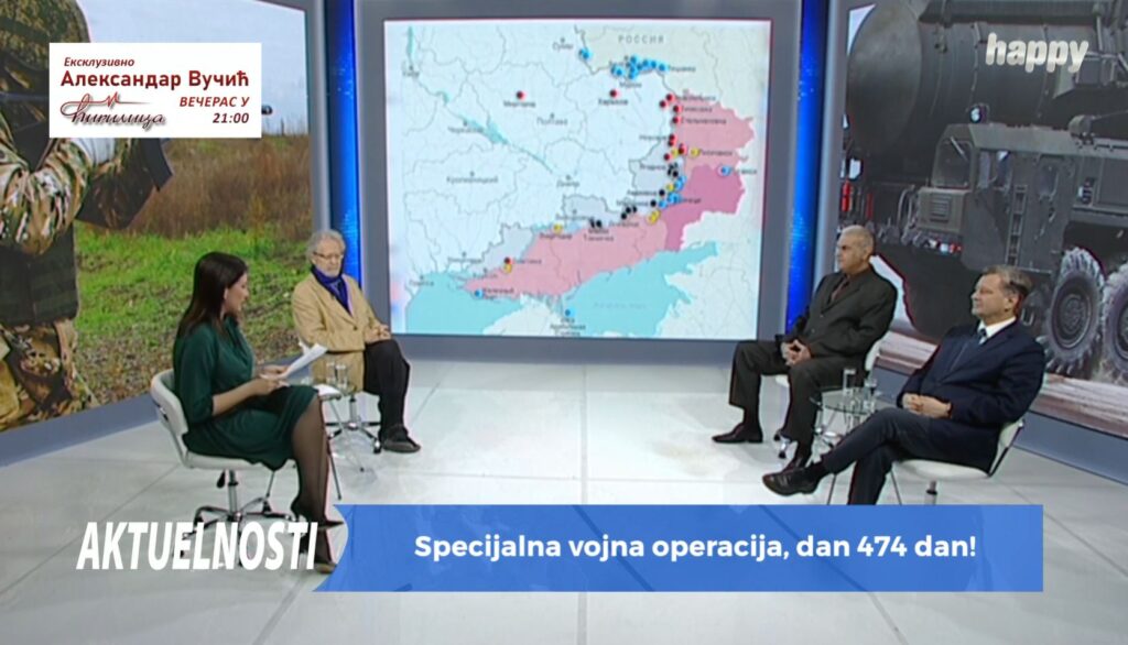 EMISIJA „AKTUELNOSTI“ NA HAPPY TV: „UKRAJINA je završila, SAD kaže da nema više municije“