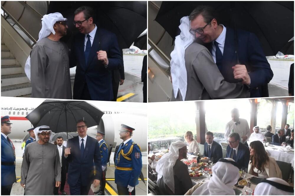 „DRAGI PRIJATELJU, HVALA NA POSETI“: Predsednik Vučić sa predsednikom UAE o situaciji na KiM (FOTO)
