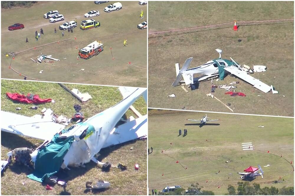 SUDAR DVA AVIONA U AUSTRALIJI: Ima poginulih, pilot druge letelice nekim čudom preživeo (FOTO, VIDEO)
