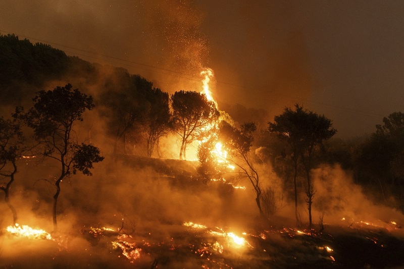 U GRČKOJ I DALJE ALARMANTNO: Vatrogasci peti dan u borbi protiv POŽARA, plamen sve više besni