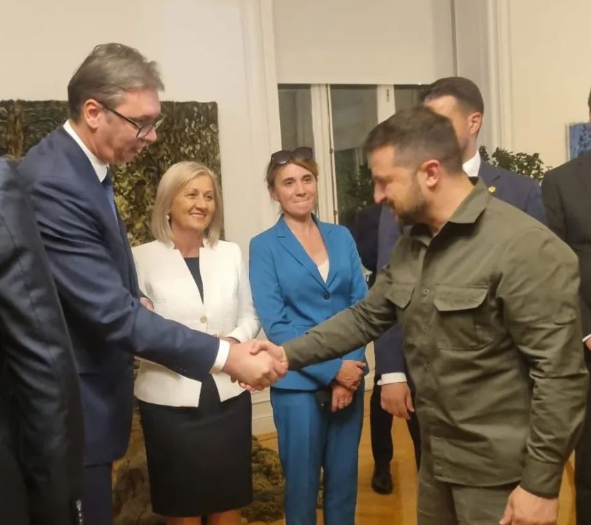 POČAO SASTANAK VUČIĆA I ZELENSKOG: Očekuje se obraćanje predsednika Srbije iz Atine