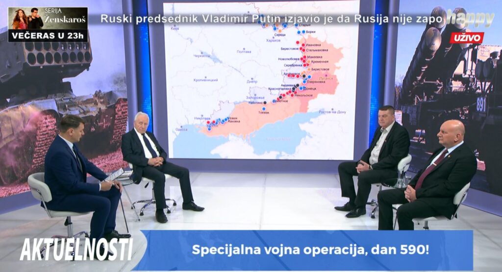 „AKTUELNOSTI“ NA HAPPY TV: Srbi kao ni Rusi nisu narod koji neko može da slomi, rat u Ukrajini nije teritorija već opstanak