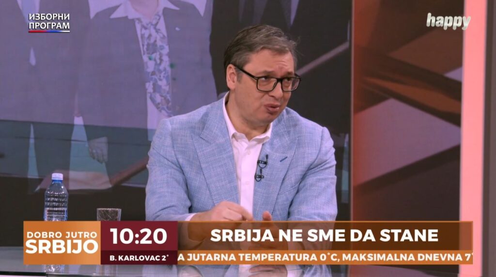 „TO NIJE KAŽNJIVO“: Sve je to deo ozbiljne predizborne kampanje po predsedniku Vučiću