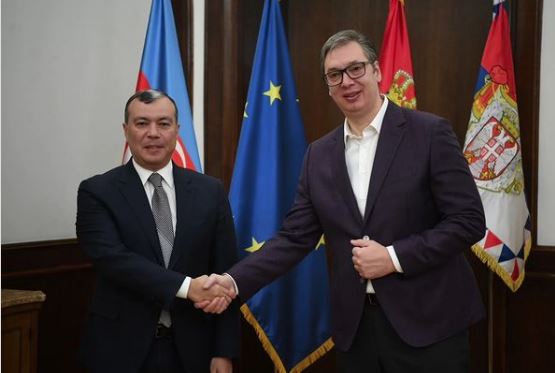 „RADUJEM SE SUSRETU SA PREDSEDNIKOM AZERBEJDŽANA“: Predsednik Vučić se sastao sa Sahilom Babajevim (FOTO)