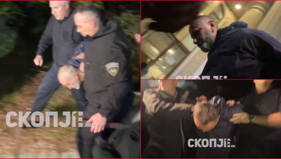 OŠIŠANI I U KOMBINEZONIMA: Ovako su osumnjičeni za Vanjino ubistvo poslati u zatvor u Skoplju(VIDEO)