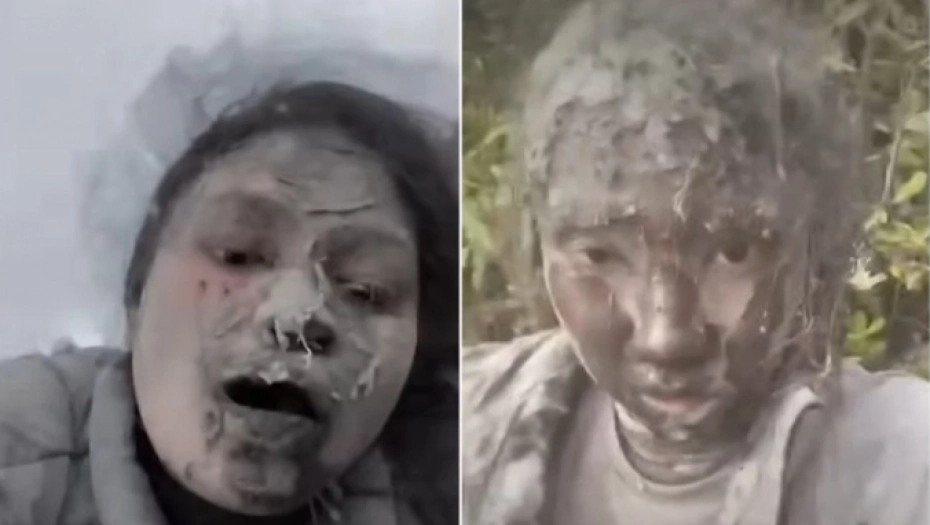 „MAMA, POMOZI MI“: Devojke se našle usred erupcije vulkana (UZNEMIRUJUĆI VIDEO)