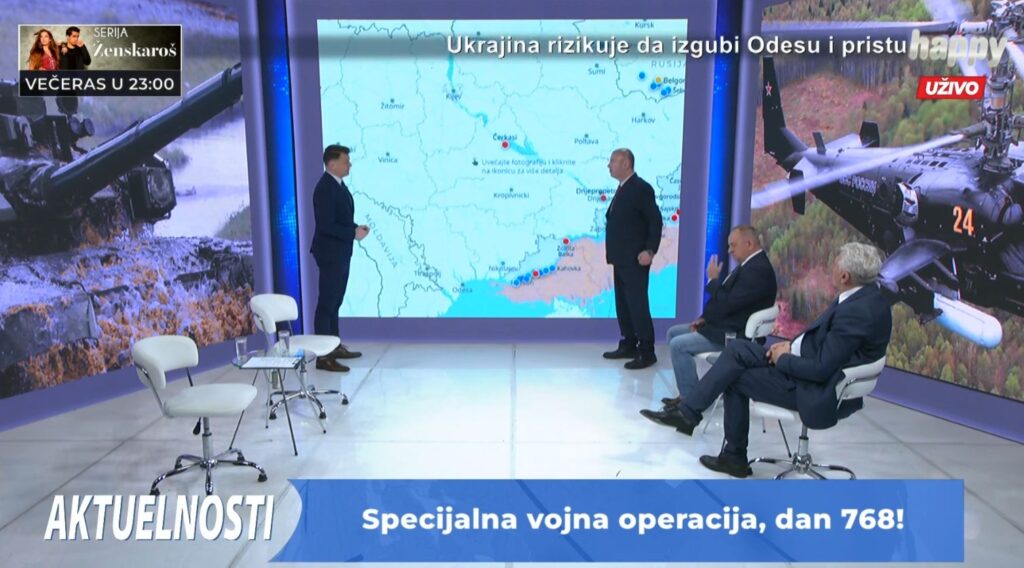 AKTUELNOSTI NA HAPPY TV: Rusija nadire na svim pravcima, ukrajinski generali lagano priznaju nemoć