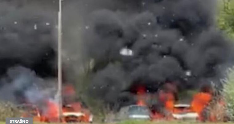JEZIVE SCENE U SKOPLJU: Odjeknule snažne ekplozije, vatra progutala četiri automobila, građani u panici (VIDEO)