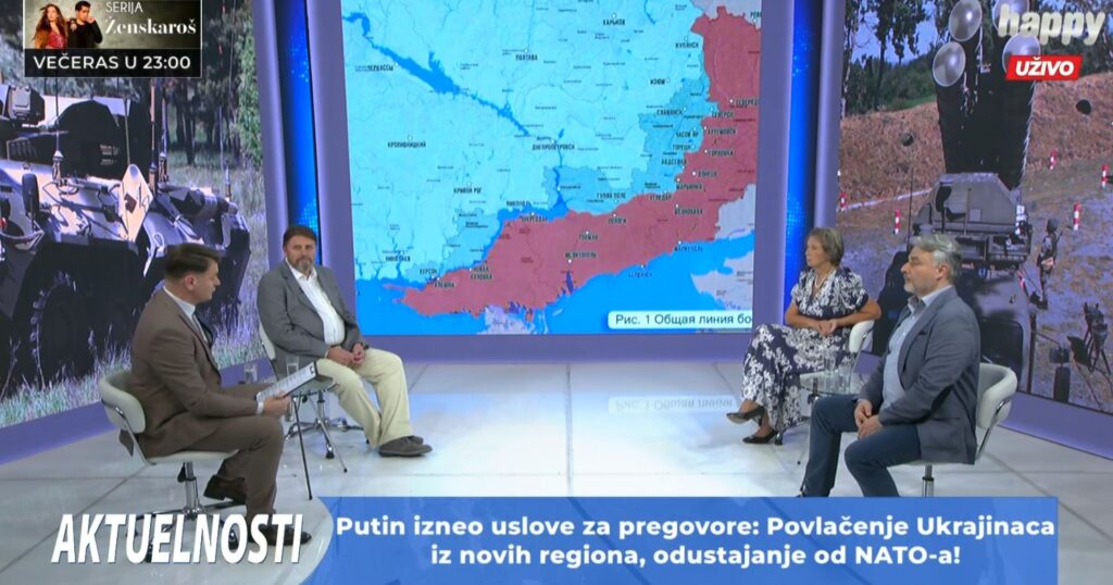 AKTULENOSTI NA HAPPY TV: Putinov predlog za mir da li je zaista zadnja ponuda na stolu pre izbijanja katastrofe