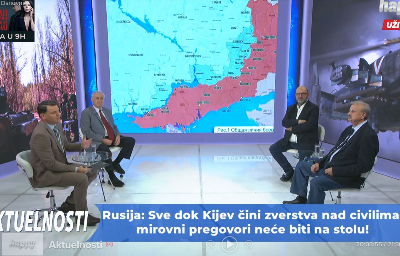 „AKTUELNOSTI“ NA HAPPY TV: Sve dok Kijev čini zverstva nad civilima, mirovni pregovori neće biti na stolu!