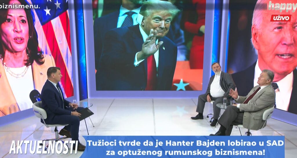 AKTUELNOSTI NA HAPPY TV: Tužioci tvrde da Hanter Bajden lobira za rumunskog biznismena