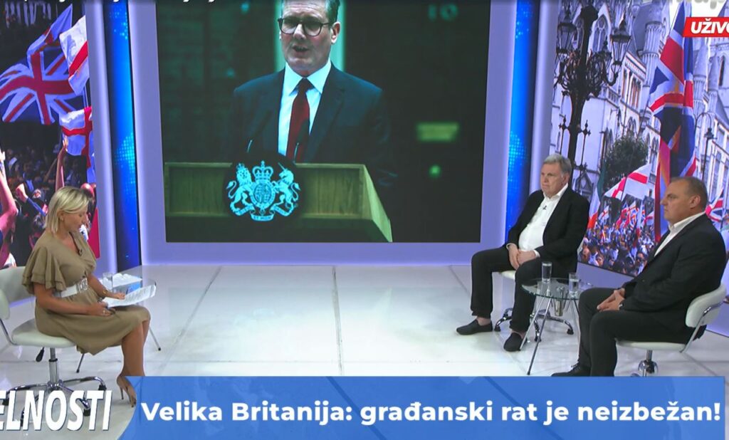 „AKTUELNOSTI“ NA HAPPY TV: Građanski rat u Velikoj Britaniji je neizbežan