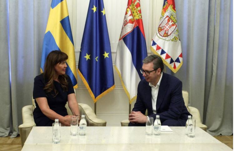 VUČIĆ SA AMBASADORKOM KRALJEVINE ŠVEDSKE: Oproštajna poseta ambasadorke